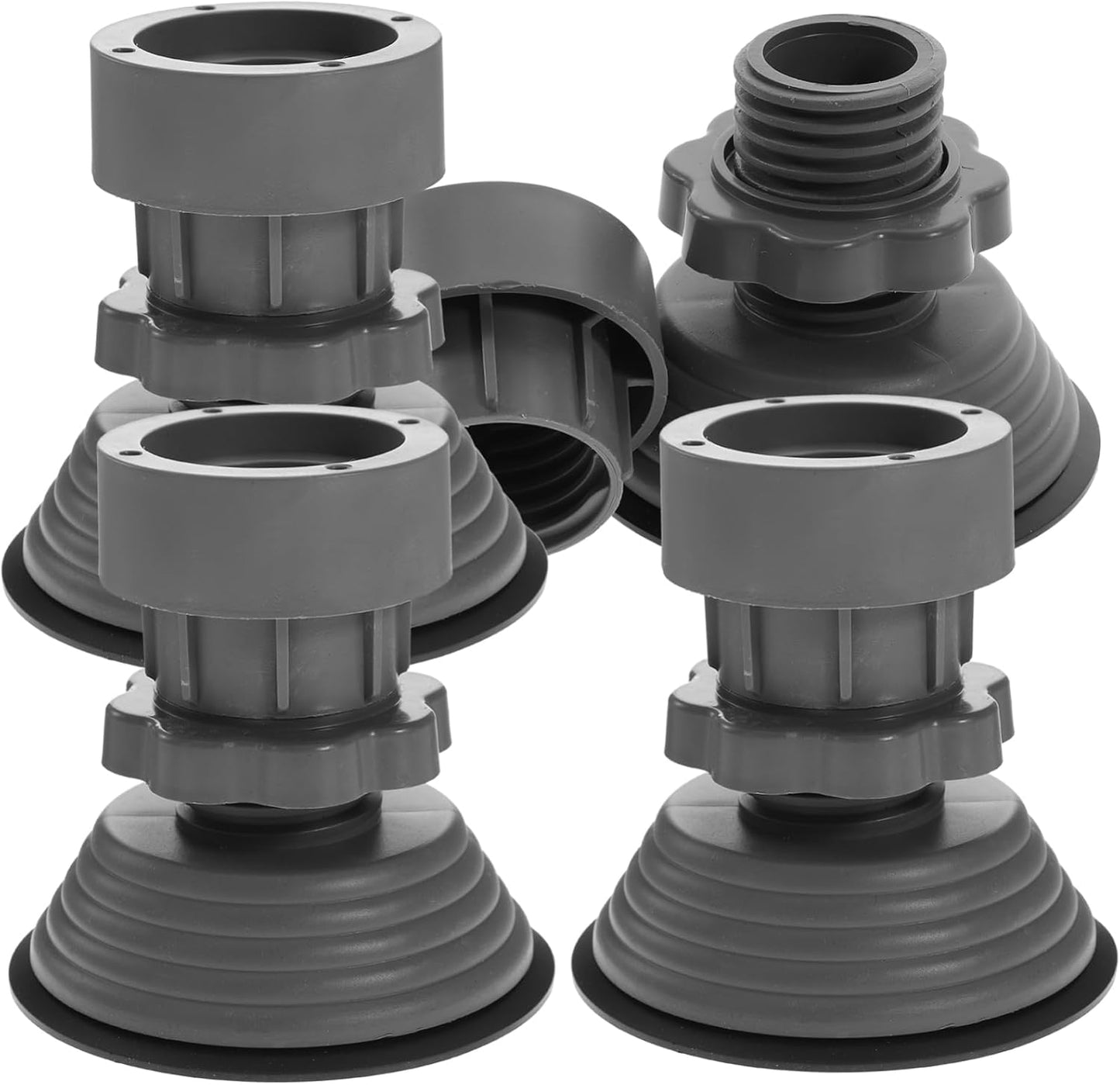 Laundry Pedestal 4 pcs Anti-Slip Heightening Feet Mat for Washer Dryer Foot Pads