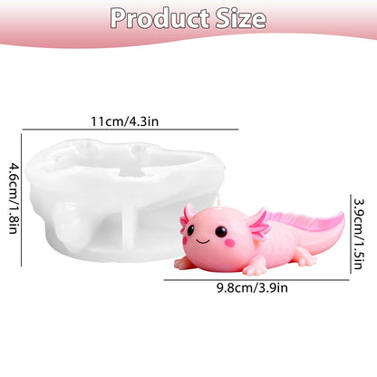 Axolotl Silicone Candle Mold, Animal Candle Mold for Candles Making Resin Casting Aromatherapy Candles Wax, Handmade Wax Soap, Gypsum Clay Home Decoration