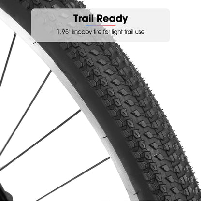 HH HILAND 24 inch Mountain Bike for Men and Women, 18 Speeds High-Carbon Steel Frame, Sport Cycling MTB Bicycle for Adult White