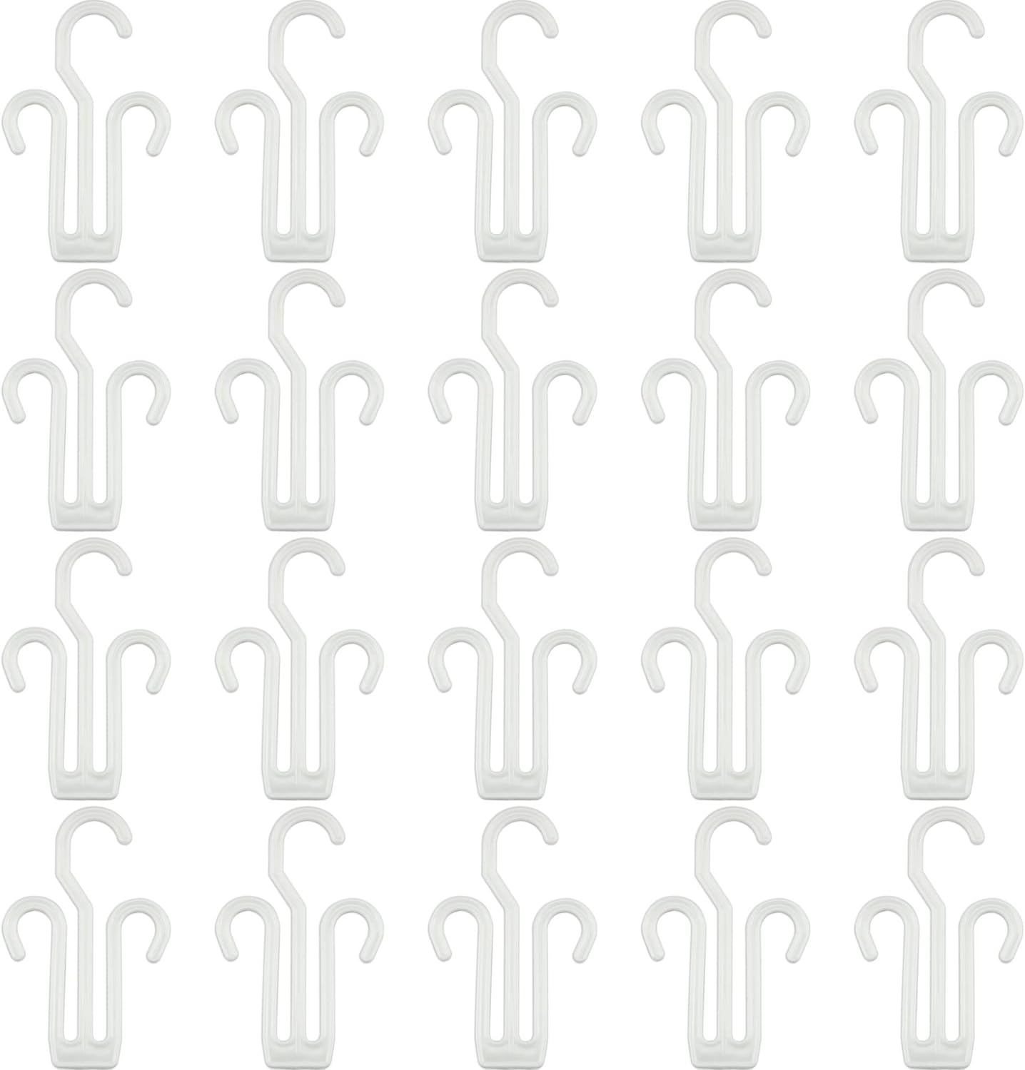 20 Pack IFAMIO White Plastic Shoe Drying Shelf Hangers, Lightweight, Durable, Sturdy, Quick Drying, Ideal for Home