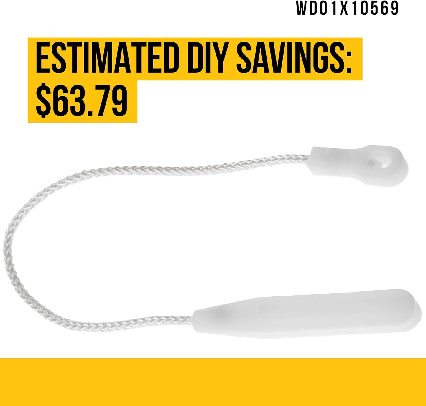 WD01X10569 Dishwasher Door Closing Cable - Replaces AP5670562, 3028239, PS7320283