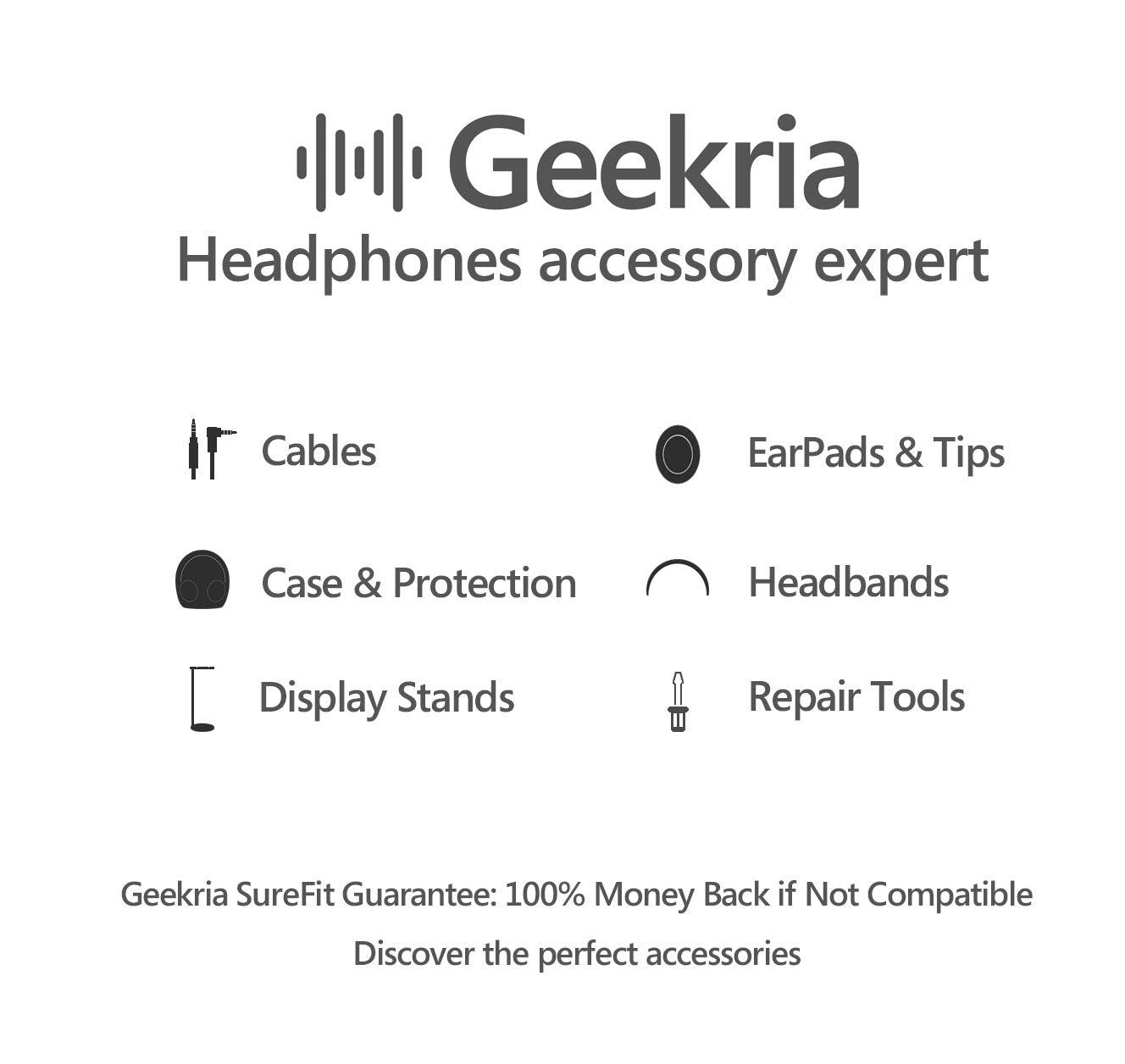 Geekria Velour Headband Pad Compatible with Sennheiser HD 598/ 598SE/ 598CS/ 595/569/ 559/558/ 555/518/ 515, Game ONE, PC360, PC373D Headphones, Replacement Band Repair Part (Black)