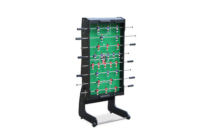 KICK Monarch 48" Folding Foosball Table (Black) – Compact Indoor Game Table