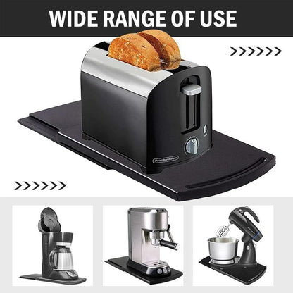 Sliding Coffee Maker Tray, Medium Appliance Rolling Holder for Kitchen Utensils and Appliances