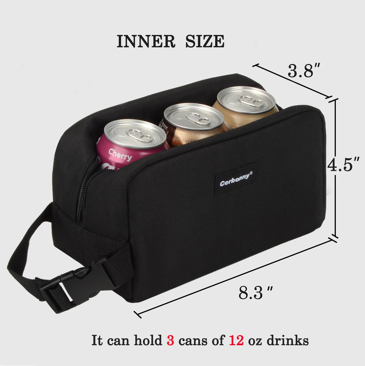 Freezable Lunch Bag,Freezable Snack Bag,Mini Cooler Bag for Travel/Work/School,Small Insulated Bag,Small Cooler Lunch Box with Ice Packs,Insulated Snack Bag,Freezable Snack Box with Handle Buckle