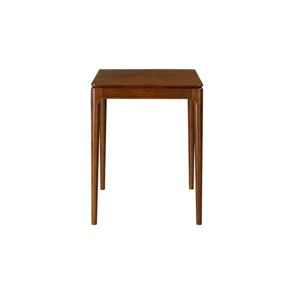NTC Mingle Modern Wooden Rectangle Desk Table with Hidden Drawer – Waterproof & Heat Resistant, Dark Walnut
