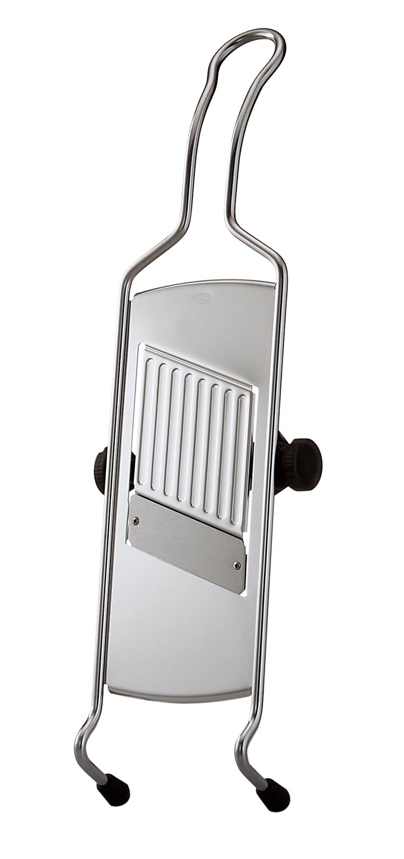 Rosle 95028 Stainless Steel Adjustable Gourmet Food Slicer Hand-Held Mandoline With Hand Guard
