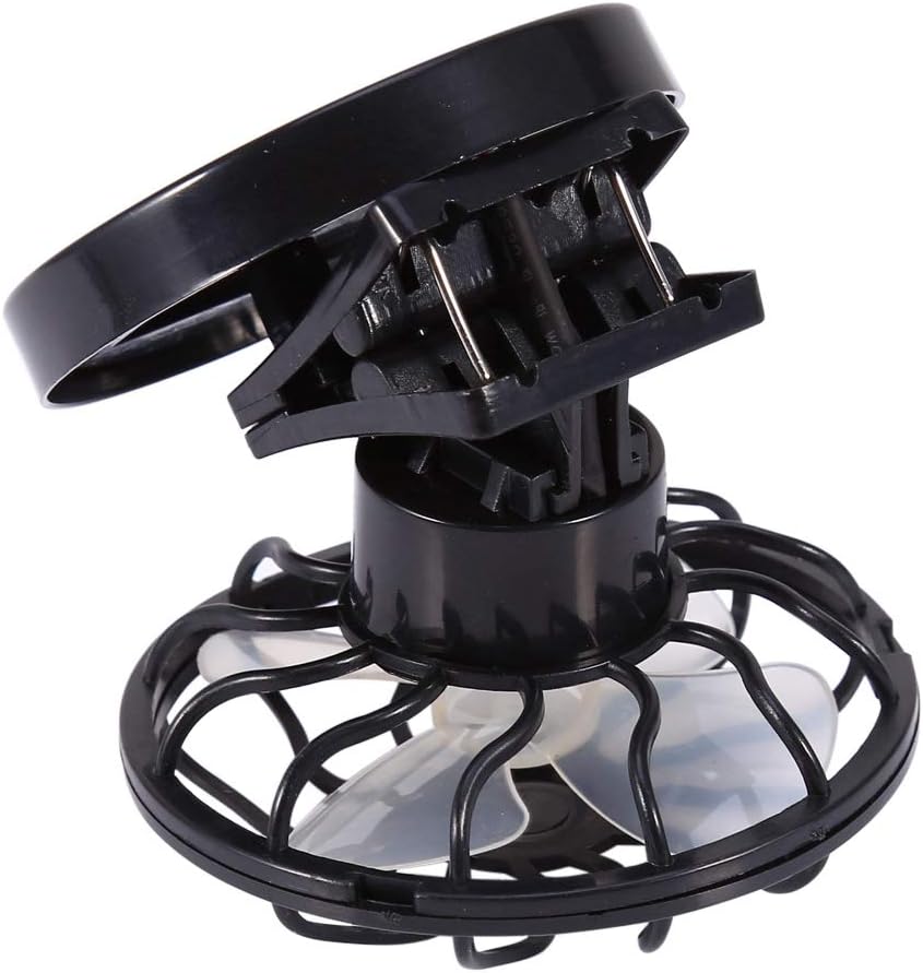 Electric Mini Clip-on Solar Fan - Air Conditioner Cooling Cell Fan for Outdoor, Home, Travel, Camping, Hiking