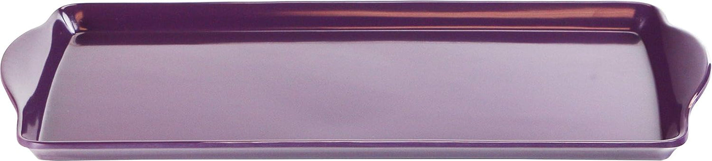 Calypso Basics Melamine Sandwich Tidbit Tray, Plum