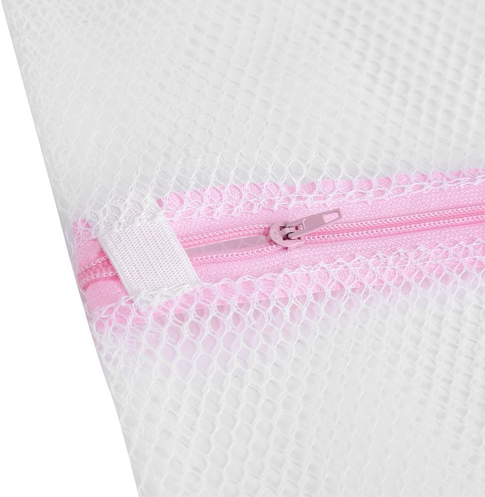 Zipped Lingerie Washing Bag, Mesh Laundry Bag for Socks, Bra, Underwear (50 * 60cm #1)