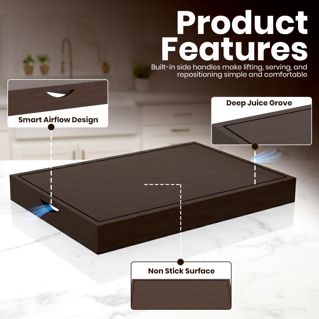 Wood Stove Top Cover Noodle Board for Gas Stove | Wooden Stovetop Cover Cutting Board | Butcher Block Stove Cover with Handles for Electric and Gas Burners | Kitchen Counter Space Saver