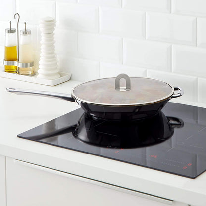Antallcky 3 Pack Grease Splatter Screen for Frying Pan with Fold Flat Knob-Grease Splatter Guard Shield-No Cooking Oil Mess–No Burns–Ultra Fine Mesh Lids-Rust Free Stainless Steel- 9.8,11.5,13 Inch