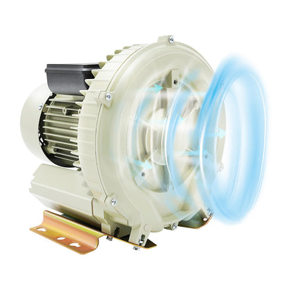 GUEYYSAN Aquaculture Vortex Air Blower, 370W Fish Air Pump Seafood Air Supply Machine for Fresh Food Market Aquarium Fish Ponds Field