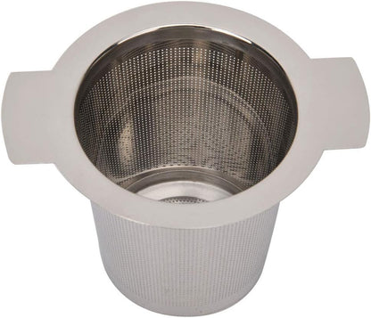 Tea Infuser Mesh Strainer, Extra Fine Stainless Steel with Double Handles for Steeping Loose Leaf Tea and Coffee