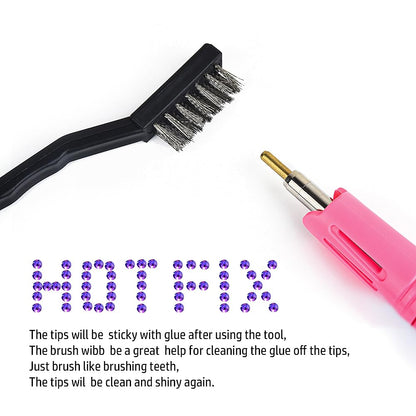 blinginbox Hotfix Rhinestone Setter Hot Fix Applicator Tool Bedazzler Kit with Rhinestones Hot Fixed Wand for Clothes Clothing Fabric DIY Crafts 4000 Pcs Round Crystals Gems for Shoes and Clothes
