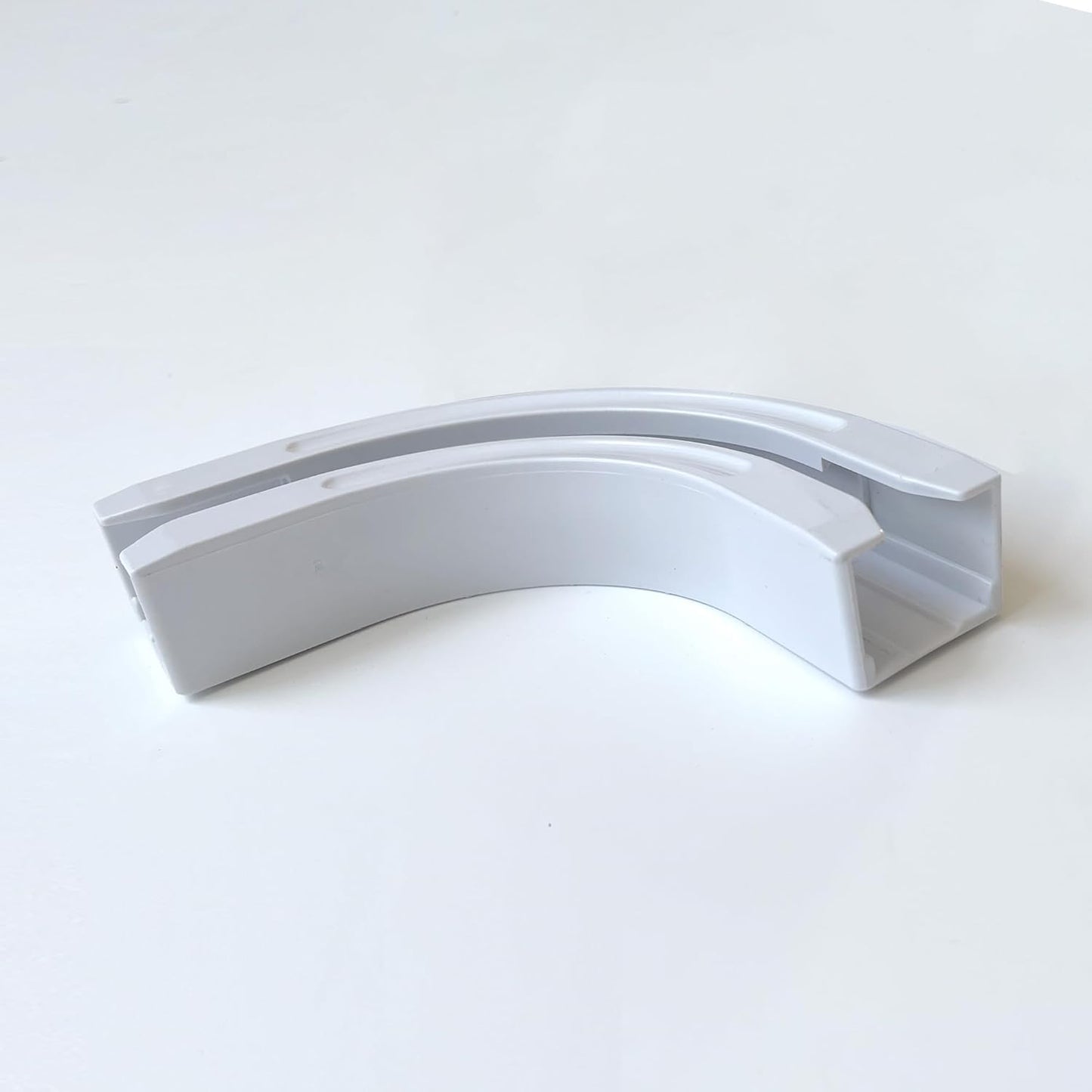 90 Curved Connectors for Track Curtains, Ceiling Mount/Wall Mount, White 2PCS