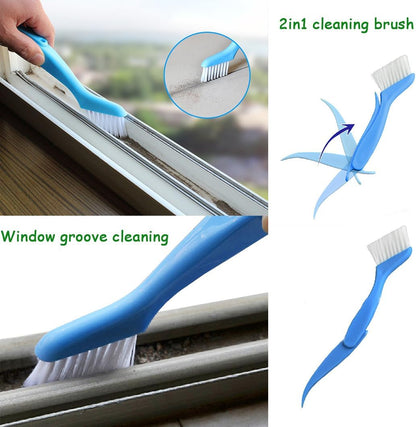 12Pcs Small Cleaning Brush Set, Crevice Gap Brushes for Window Grooves, Bathroom, Kitchen, Faucet, Sink, Keyboards