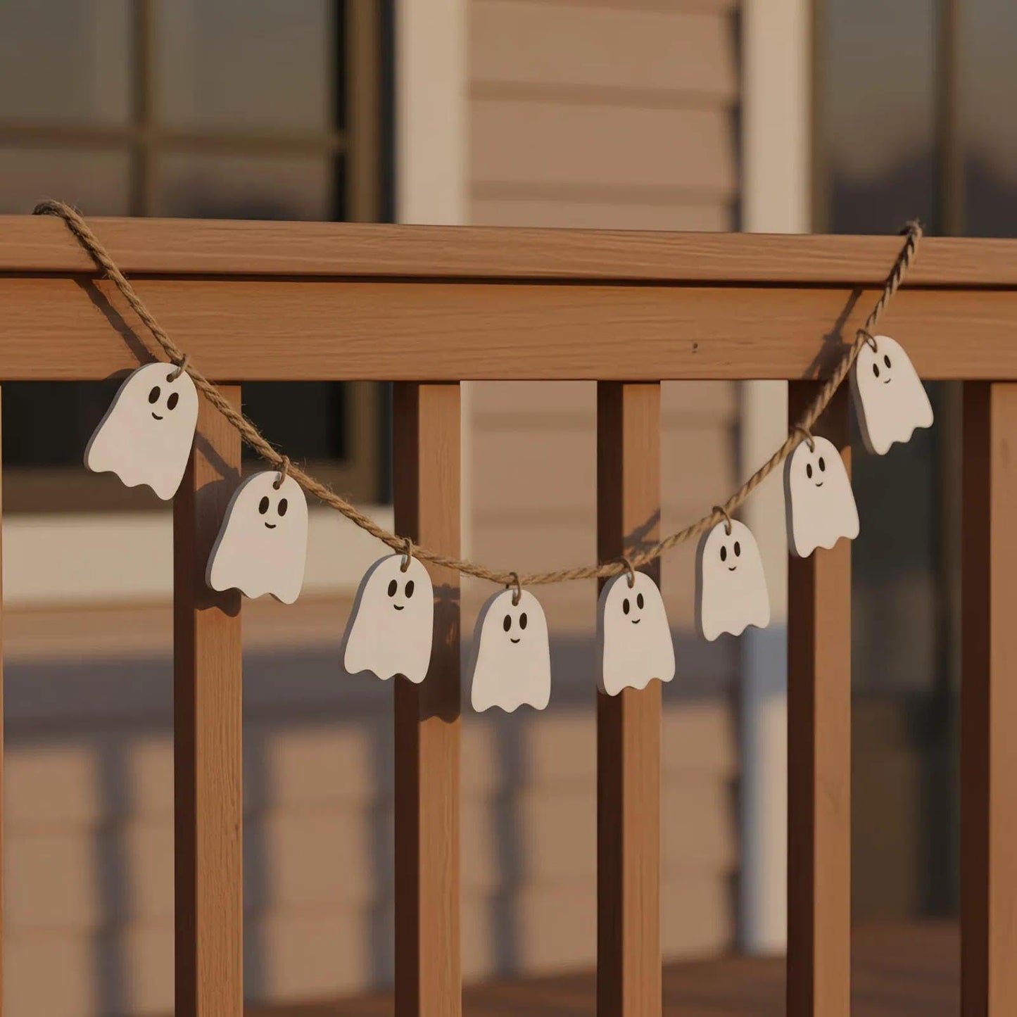 60 Pieces Wooden Ghost Mini Wood Figures Embellishment, 0.79×0.98 Inch Small Halloween Ghost Craft DIY Decorations, Wooden Ghost Embellishments for Party Favors, Scrapbooking, Halloween Home Décor