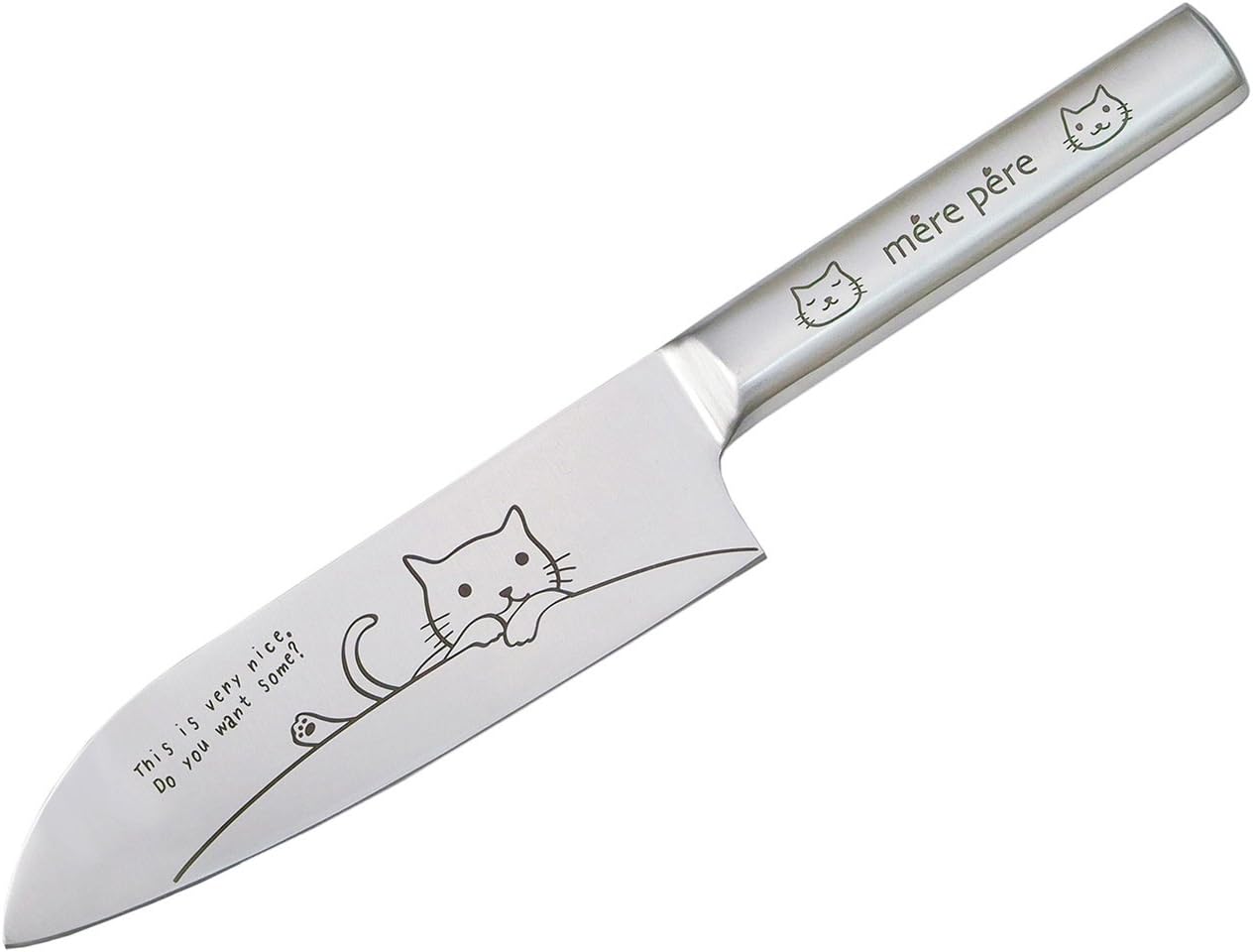 Toa Metal Merpel Santoku Knife, Blade Length: Approx. 6.7 inches (170 mm)