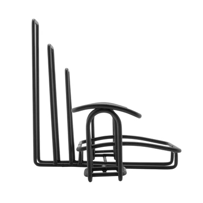G.E.T. 4-931615 Metal Two Compartment Condiment Caddy with Menu Holders, Iron, Black
