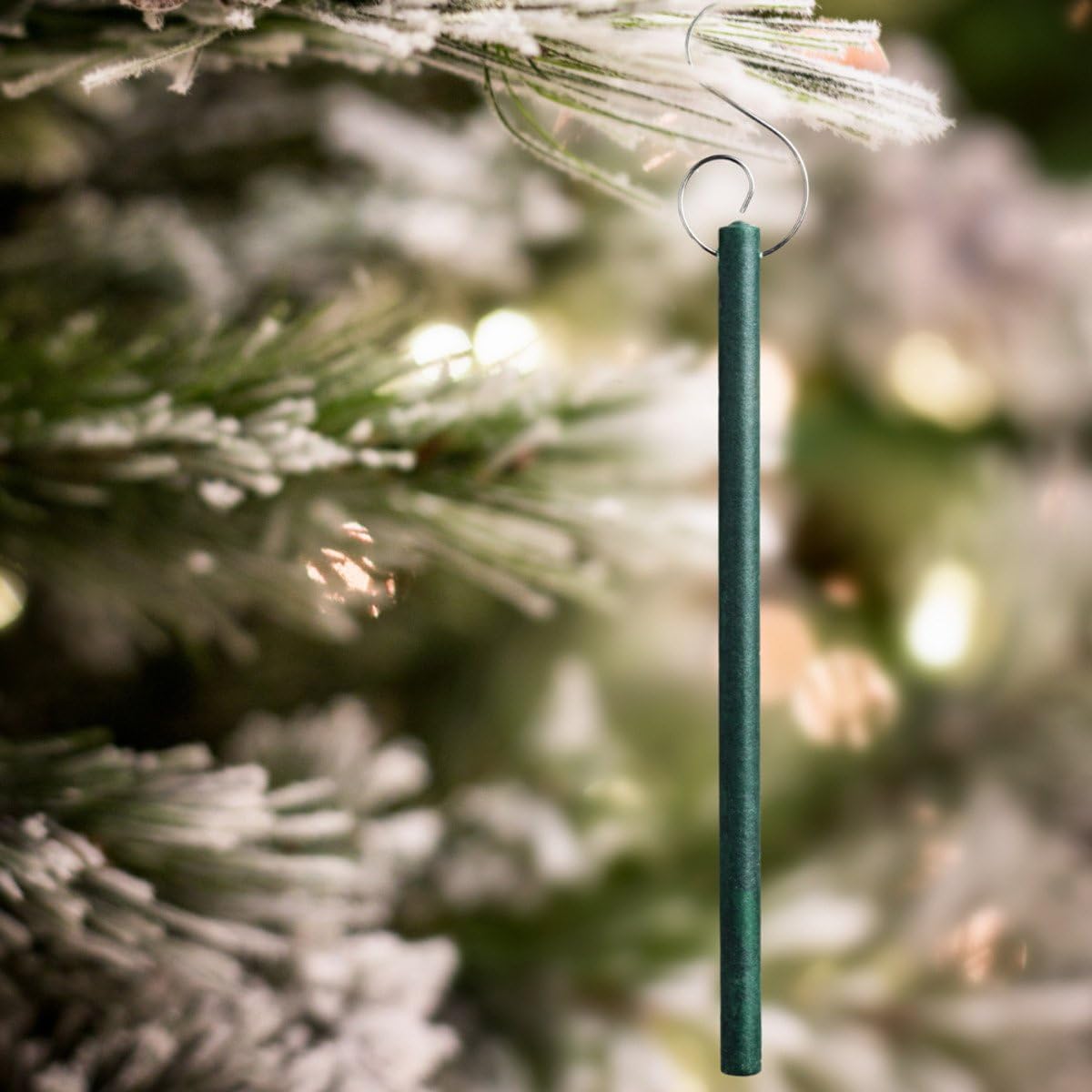 Scentsicles White Winter Fir Tree Scented Christmas Ornaments with Hooks - 1 Bottle (6 Sticks)