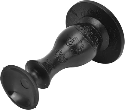 Washer Door Stopper, Rubber Soft Convenient Washing Machine Door Prop with Suction Cup (Black)
