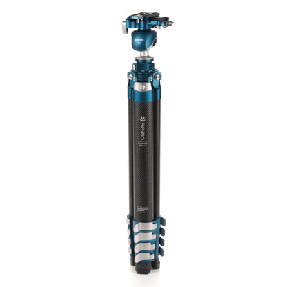 Benro CyanBird Carbon Fiber Tripod Kit – Lightweight Travel Tripod with FS30 Ball Head, Quick Release Plate, Flip Locks, and Carrying Case for DSLR, Mirrorless & Compact Video Cameras (TCBC15FS30)