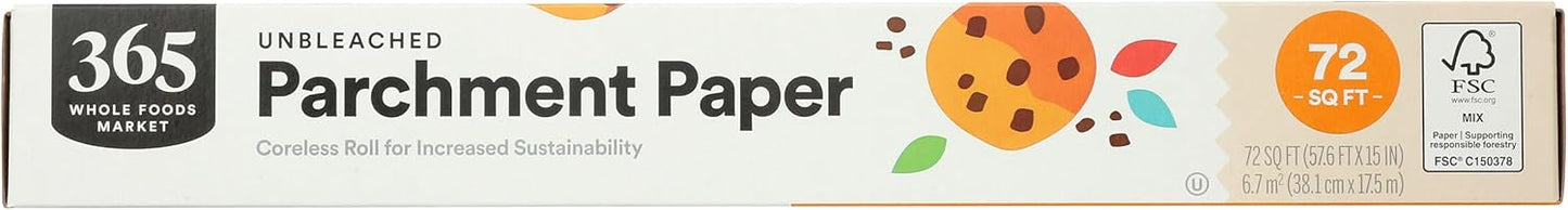 365 by Whole Foods Market Unbleached Parchment Paper, 72 Sq Ft