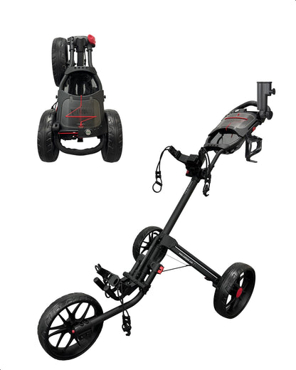 Caddytek CaddyLite 15.3 V2 Golf Push Cart - Lightweight Foldable Aluminum Cart with EVA Wheels, Foot Brake, Adjustable Handle, Umbrella Holder, Drink Holder, Scorecard Holder