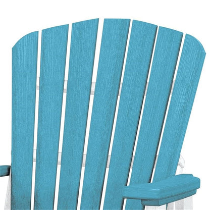 American Furniture Classics 510ARW Swivel Glider, Aruba Blue and White