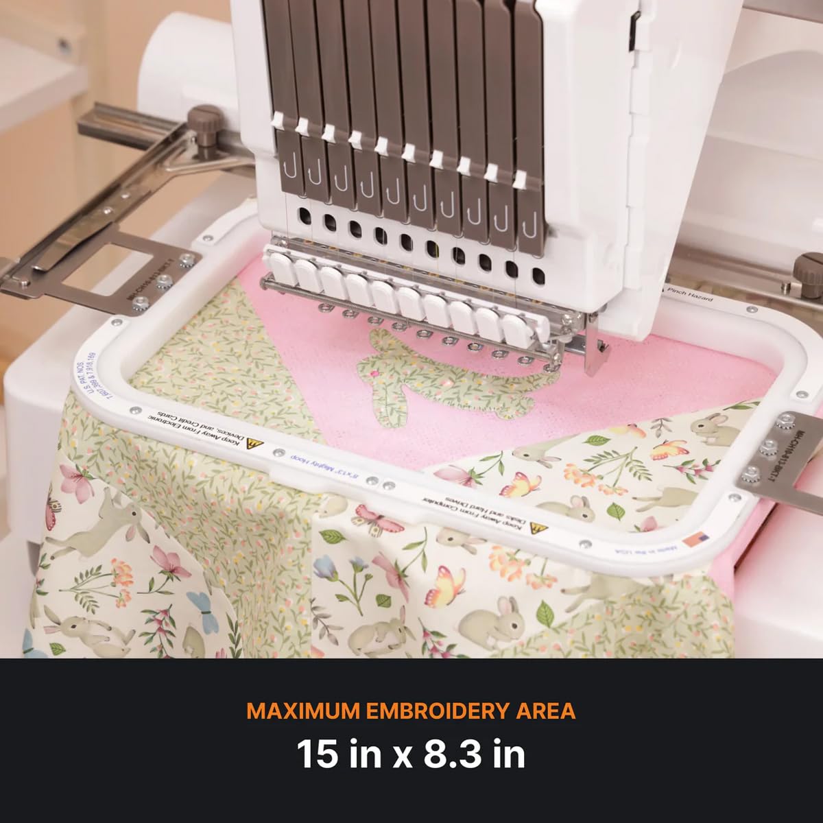 Ricoma Creator Single-Head Multi Needle Embroidery Machine for Crafters with Steel Embroidery Stand, Hoop and Cap Attachments, Chroma Digitizing Software, Lifetime Customer Support