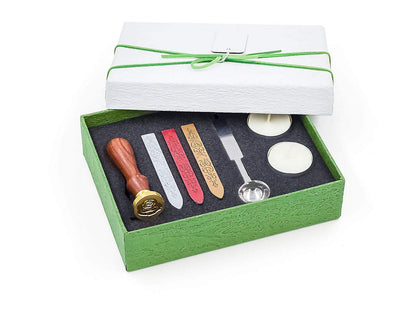 VOOSEYHOME Elegant Rose in Bloom Wax Seal Stamp Kit, Gold/Red/Silver Sealing Wax Sticks, Decorating on Invitations Envelopes Packings Cards for Birthday Themed Party Wedding Signature