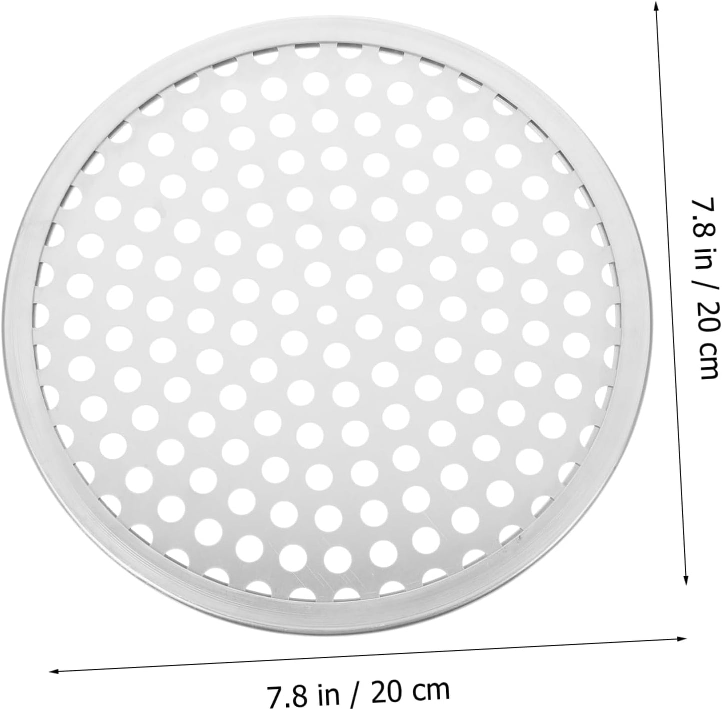 Pizza Pan for Oven, Round Shaped Baking Pan, Perforated Pizza Tray, Cookie Tray, Stainless Steel Biscuit Crisper