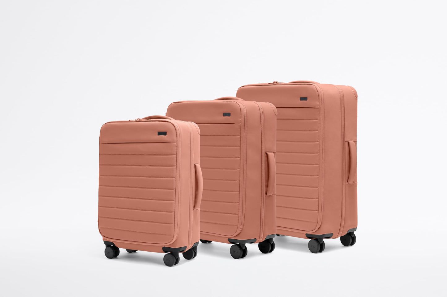 Away Softside Bigger Carry-On Suitcase, 23 Inch Expandable High-Strength Nylon Luggage With Spinner Wheels, Meets Requirements for Most Major Airlines, Jet Black