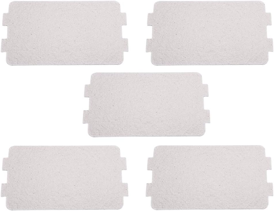 Zerodis 5PCS Microwave Oven Waveguide Cover, Mica Plate Sheet 116x64 mm, Microwave Replacement Repair Accessory