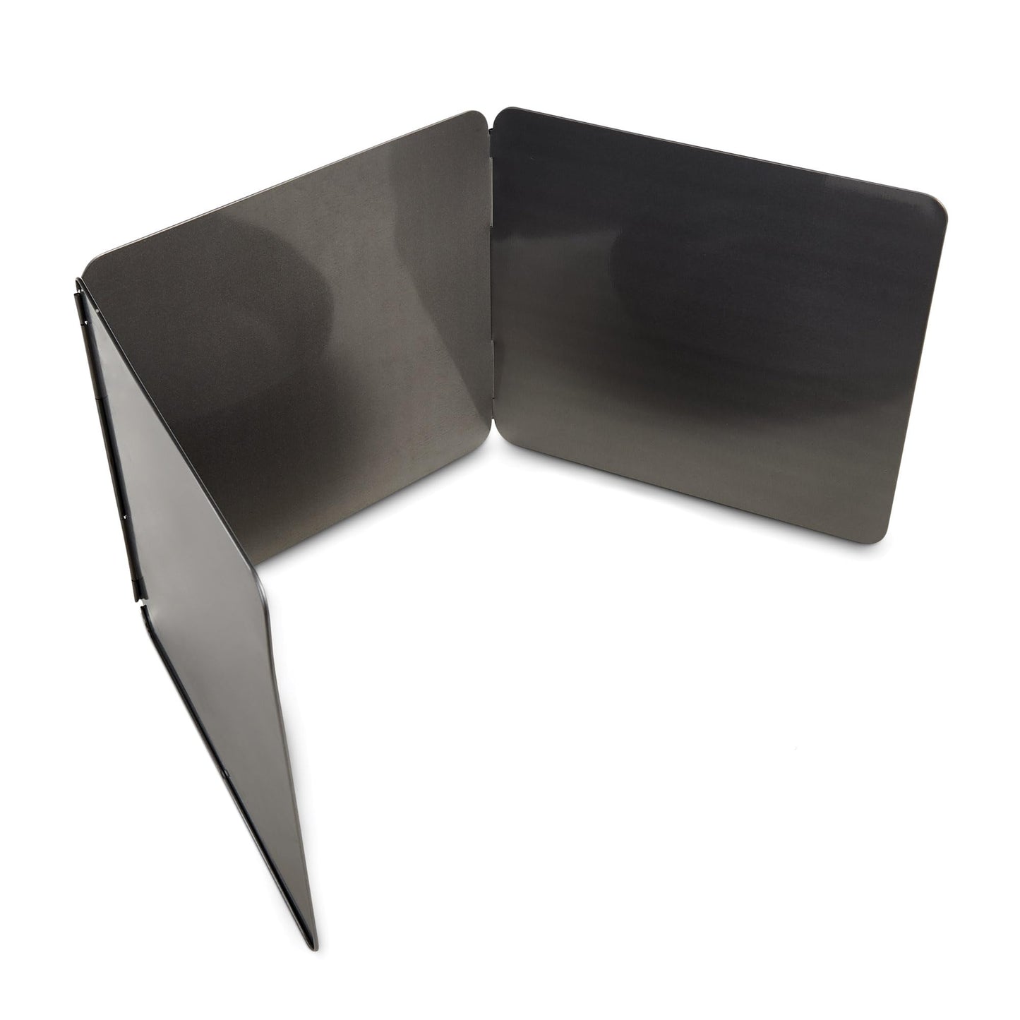 HIC Kitchen 3-Sided Splatter Guard, Non-Stick Carbon Steel, Heat Safe, Folds Flat For Storage, Fits Up To 10.5-Inch Pans And Bowls