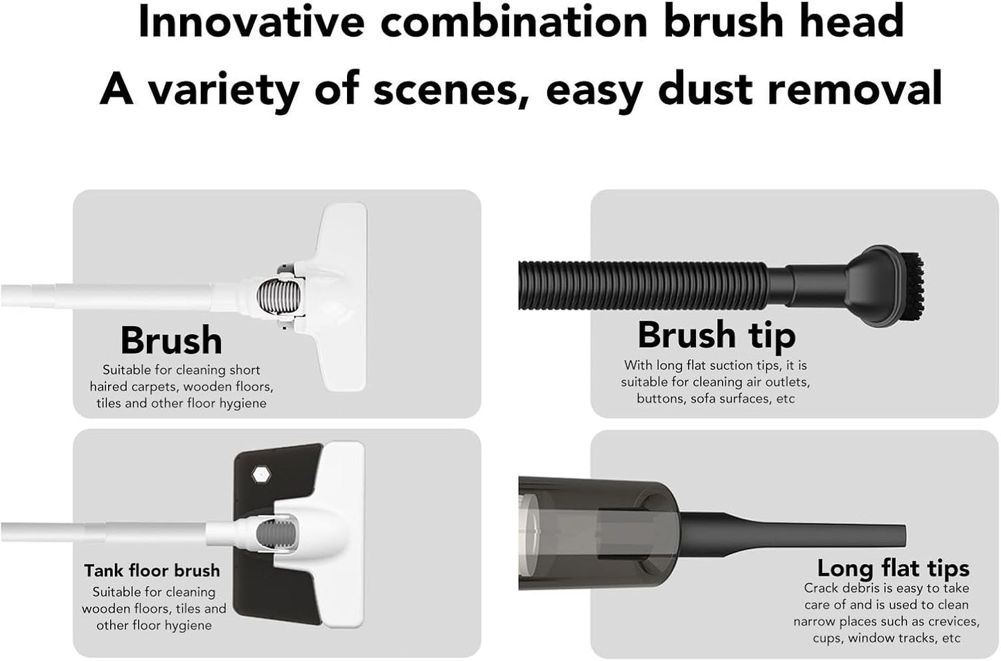 AUNMAS Cordless Stick Vacuum, Lightweight Cleaner with Multifunction Strong Suction for Hardwood Floor, Carpet, Pet Hair