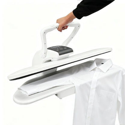 36" Large Steam Iron Press with LED Touch Screen, 1600W Professional Iron Press Machine Steam Press with 5 Fabric Settings & Steam Burst Function for Home Business SYP8810B (White, 36")