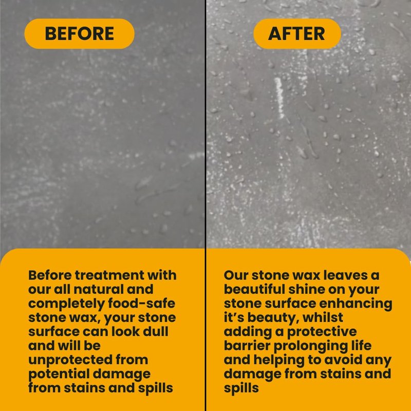 Rhoose Point Remedies Beeswax Polish for Stone & Concrete 3.5 Fl Oz – Cleans, Seals & Protects Natural & Man-Made Surfaces inc. Marble, Quartz, Granite, Slate, Ceramic