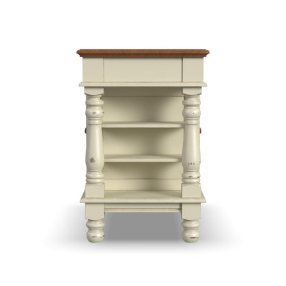 Homestyles Americana Antique Oak Island with Storage, 42"W