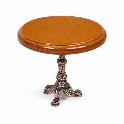 LUOZZY Miniature Wooden Round Table Model for 1:12 Dollhouse Accesories Miniature Side Table Dollhouse Furniture Decoration