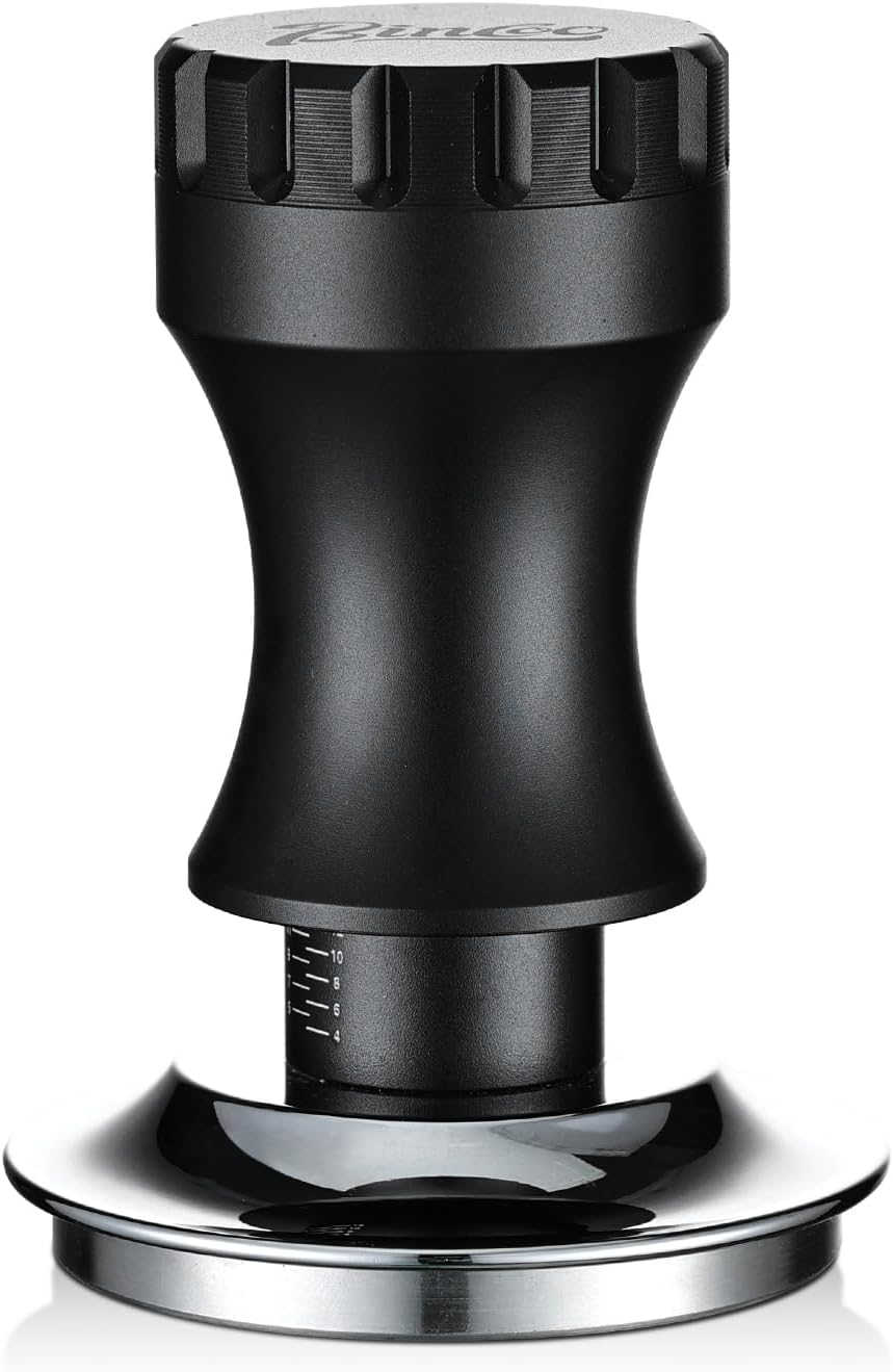 Bincoo Espresso Tamper 58mm, Adjustable Depth Stainless Steel Base Tamper for Barista Home, Fits 58mm Portafilters
