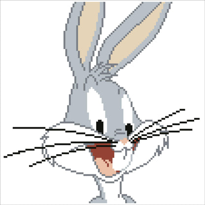 DIAMOND DOTZ Bugs Bunny Looney Tunes Diamond Painting Kits for Adults - Diamond Art Kits a Relaxing Creative Craft Kit with Dotz Gems 12.6"x12.6"