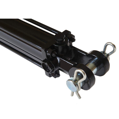 Magister Hydraulics Double Acting Hydraulic Cylinder - AG Tie-Rod Hydraulic Cylinder 2500 PSI Agriculture Standard 2.5" bore 24" Stroke (2.5x24)