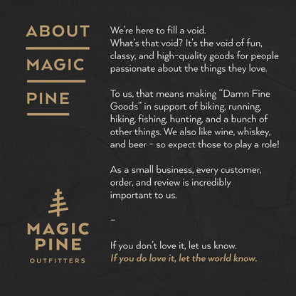 Magic Pine Set of 4 Stainless Steel Cups with Camping Theme - Camping Gift for Men or Women, Decor for Your RV or Camper - 16oz Capacity - Glasses Safe for Kids