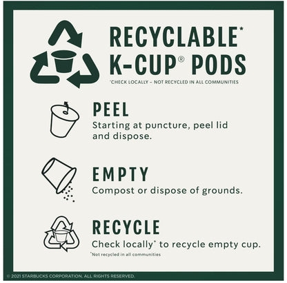 Starbucks® Caramel Flavored Coffee K-Cup® Pods - 44 Count for Rich, Sweet Taste