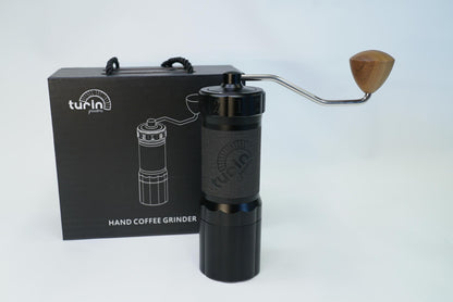 Turin H40 V2 Manual Coffee Grinder – 40mm Stainless Steel Burr, Adjustable for Espresso, Pour Over, French Press, Aluminum Body with Walnut Handle, Magnetic Dosing Cup, 30g Capacity