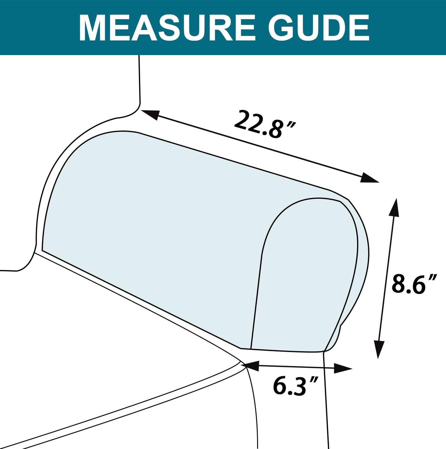 Turquoize Stretch Armrest Covers for Chairs, Anti-Slip Furniture Protector Set of 2, Dusty Blue