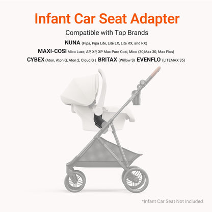 MAMAZING Air Lux Baby Stroller, Carbon Fiber Frame Only 15.8lbs, Compact Fold Toddler Stroller with Reversible Seat with Infant Insert, Included UPF 50+ Canopy, Large Storage Basket & Car Seat Adapter