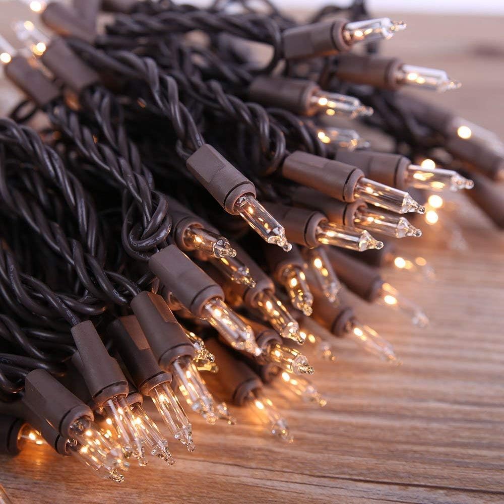 21.45FT 100 Count Bulbs 2-Pack) LIDORE Super Bright Clear Mini Christmas Tree String Lights, Gift for Decoration